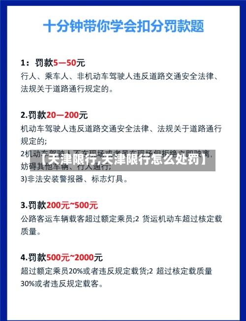 【天津限行,天津限行怎么处罚】-第3张图片