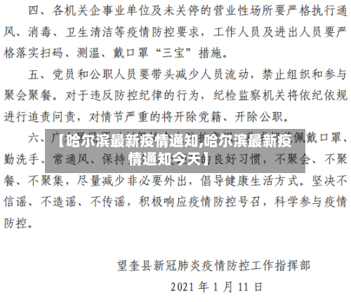 【哈尔滨最新疫情通知,哈尔滨最新疫情通知今天】-第3张图片
