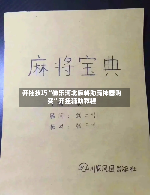 开挂技巧“微乐河北麻将助赢神器购买”开挂辅助教程-第3张图片