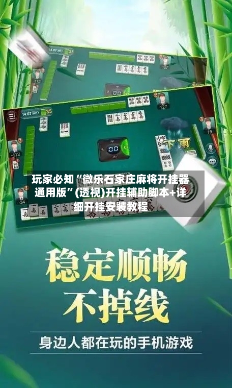 玩家必知“微乐石家庄麻将开挂器通用版”(透视)开挂辅助脚本+详细开挂安装教程-第2张图片