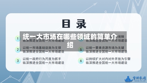 统一大市场在哪些领域的简单介绍-第2张图片