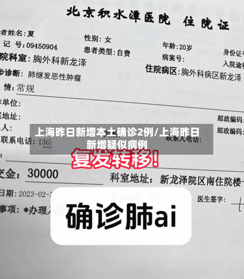 上海昨日新增本土确诊2例/上海昨日新增疑似病例-第1张图片