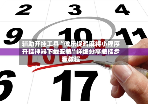辅助开挂工具“微乐捉鸡麻将小程序开挂神器下载安装”详细分享装挂步骤教程-第3张图片