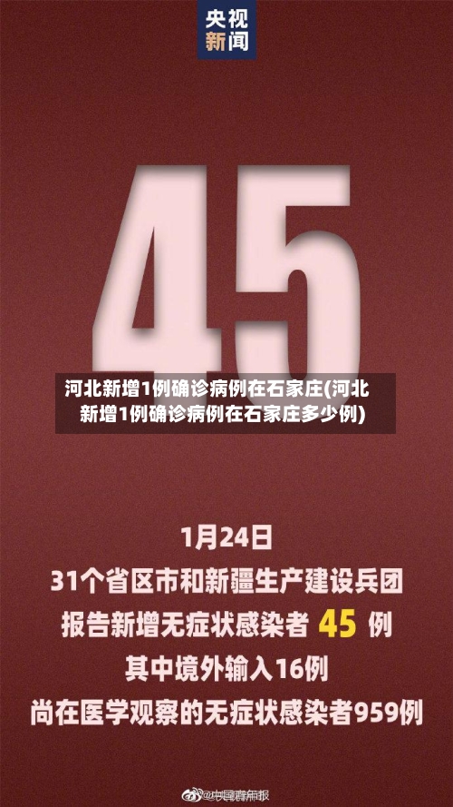 河北新增1例确诊病例在石家庄(河北新增1例确诊病例在石家庄多少例)-第1张图片