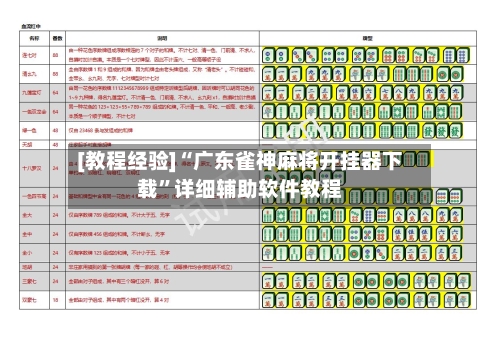 [教程经验]“广东雀神麻将开挂器下载”详细辅助软件教程-第2张图片