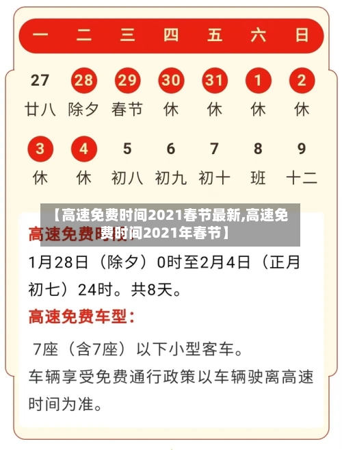 【高速免费时间2021春节最新,高速免费时间2021年春节】-第1张图片
