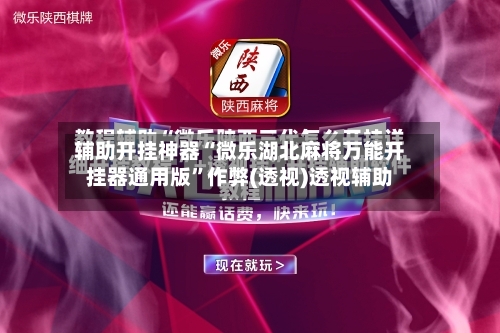 辅助开挂神器“微乐湖北麻将万能开挂器通用版”作弊(透视)透视辅助-第3张图片