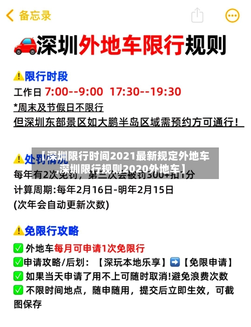 【深圳限行时间2021最新规定外地车,深圳限行规则2020外地车】-第2张图片
