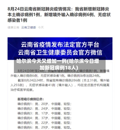 哈尔滨今天又增加一例(哈尔滨今日增加新冠病例18人)-第2张图片