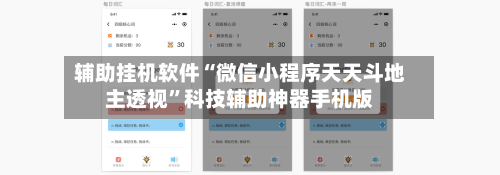 辅助挂机软件“微信小程序天天斗地主透视”科技辅助神器手机版-第2张图片