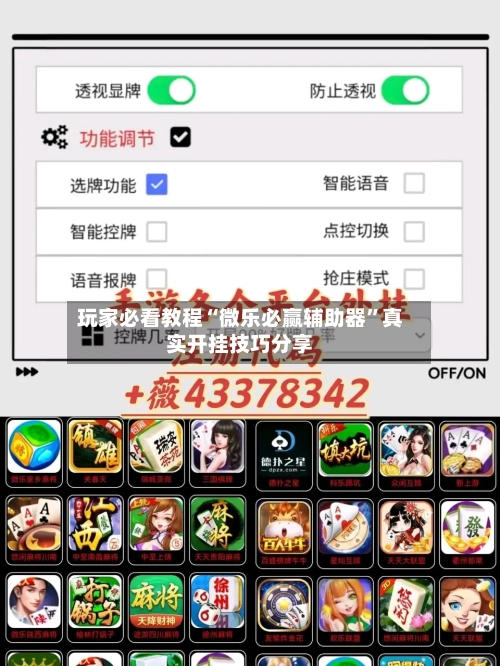 玩家必看教程“微乐必赢辅助器	”真实开挂技巧分享-第2张图片