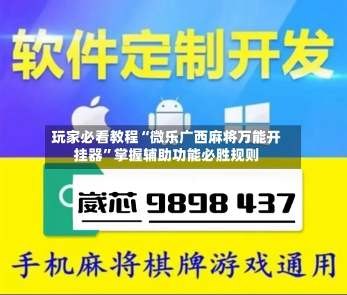 玩家必看教程“微乐广西麻将万能开挂器	”掌握辅助功能必胜规则-第1张图片