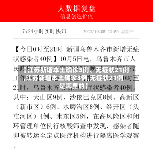 【江苏新增本土确诊3例、无症状21例,江苏新增本土确诊3例,无症状21例是哪里的】-第2张图片