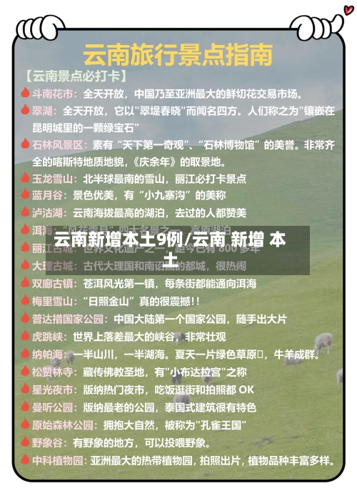 云南新增本土9例/云南 新增 本土-第1张图片