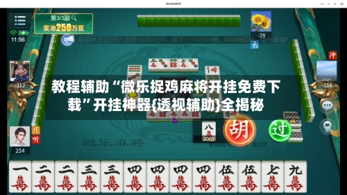 教程辅助“微乐捉鸡麻将开挂免费下载”开挂神器{透视辅助}全揭秘-第1张图片