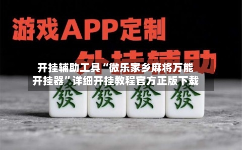 开挂辅助工具“微乐家乡麻将万能开挂器	”详细开挂教程官方正版下载-第2张图片