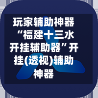 玩家辅助神器“福建十三水开挂辅助器	”开挂(透视)辅助神器-第2张图片