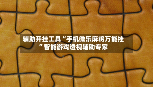 辅助开挂工具“手机微乐麻将万能挂”智能游戏透视辅助专家-第3张图片