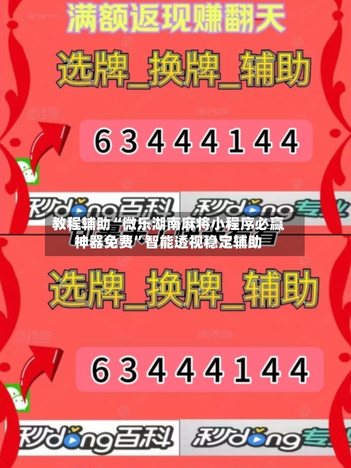 教程辅助“微乐湖南麻将小程序必赢神器免费	”智能透视稳定辅助-第3张图片