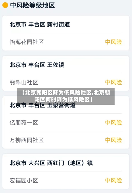 【北京朝阳区降为低风险地区,北京朝阳区何时降为低风险区】-第3张图片
