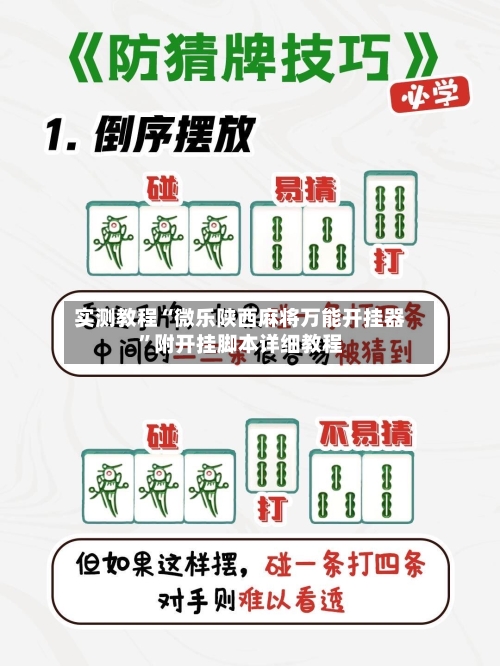 实测教程“微乐陕西麻将万能开挂器”附开挂脚本详细教程-第3张图片