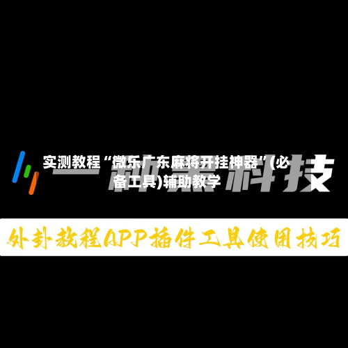 实测教程“微乐广东麻将开挂神器”(必备工具)辅助教学-第2张图片