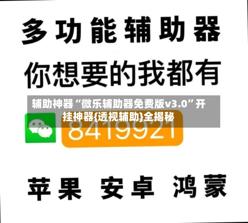 辅助神器“微乐辅助器免费版v3.0	”开挂神器{透视辅助}全揭秘-第1张图片