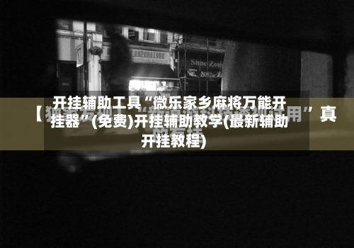 开挂辅助工具“微乐家乡麻将万能开挂器	”(免费)开挂辅助教学(最新辅助开挂教程)-第2张图片