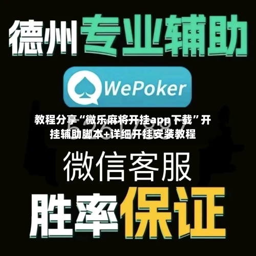 教程分享“微乐麻将开挂app下载	”开挂辅助脚本+详细开挂安装教程-第2张图片