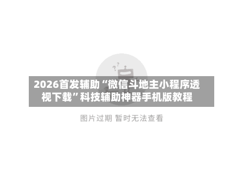 2026首发辅助“微信斗地主小程序透视下载	”科技辅助神器手机版教程-第2张图片