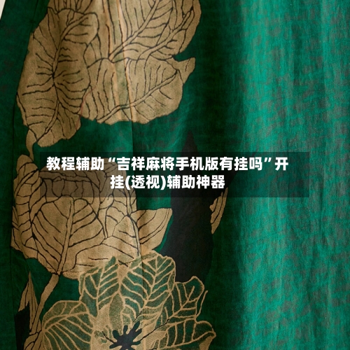 教程辅助“吉祥麻将手机版有挂吗”开挂(透视)辅助神器-第3张图片
