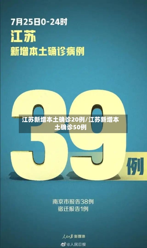江苏新增本土确诊20例/江苏新增本土确诊50例-第1张图片