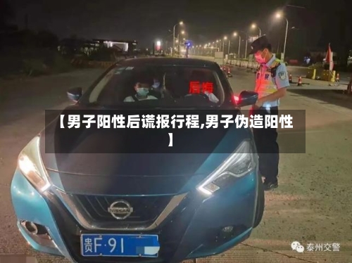 【男子阳性后谎报行程,男子伪造阳性】-第1张图片