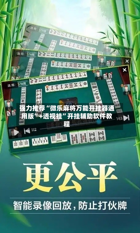 强力推荐“微乐麻将万能开挂器通用版”+透视挂	”开挂辅助软件教程-第2张图片