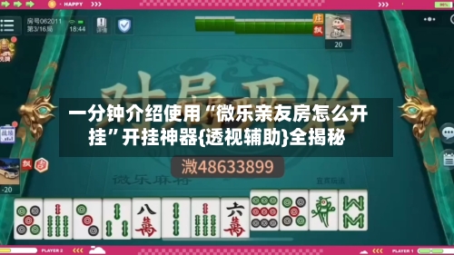 一分钟介绍使用“微乐亲友房怎么开挂”开挂神器{透视辅助}全揭秘-第2张图片