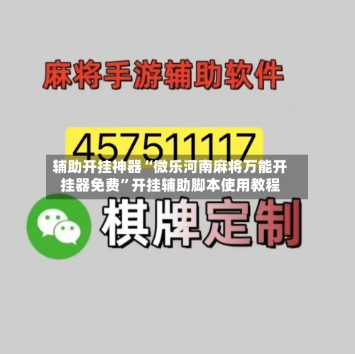 辅助开挂神器“微乐河南麻将万能开挂器免费”开挂辅助脚本使用教程-第3张图片