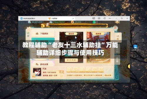 教程辅助“老友十三水辅助挂”万能辅助详细步骤与使用技巧-第3张图片