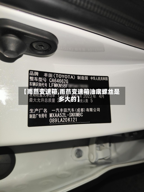 【雨燕变速箱,雨燕变速箱油底螺丝是多大的】-第1张图片