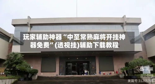 玩家辅助神器“中至常熟麻将开挂神器免费”(透视挂)辅助下载教程-第2张图片