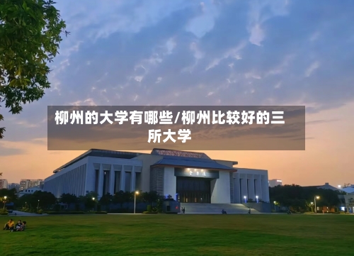 柳州的大学有哪些/柳州比较好的三所大学-第2张图片