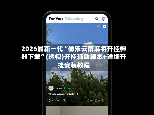 2026最新一代“微乐云南麻将开挂神器下载”(透视)开挂辅助脚本+详细开挂安装教程-第2张图片