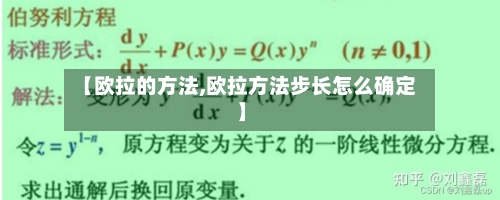 【欧拉的方法,欧拉方法步长怎么确定】-第1张图片