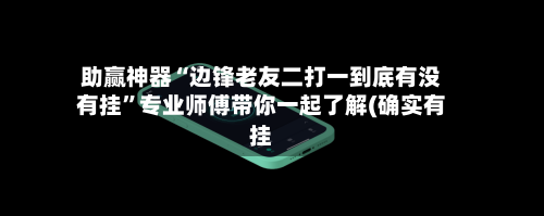 助赢神器“边锋老友二打一到底有没有挂	”专业师傅带你一起了解(确实有挂-第1张图片