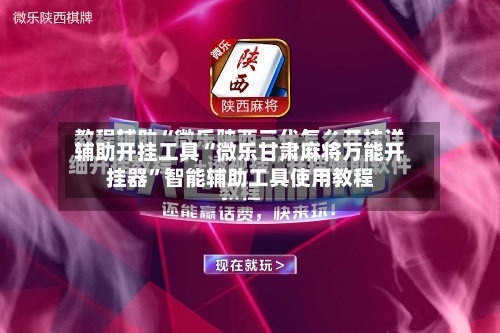 辅助开挂工具“微乐甘肃麻将万能开挂器”智能辅助工具使用教程