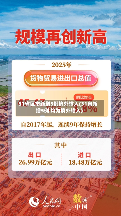 31省区市新增5例境外输入(31省新增5例 均为境外输入)-第2张图片