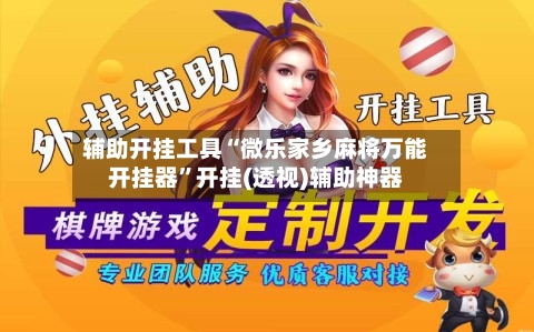 辅助开挂工具“微乐家乡麻将万能开挂器”开挂(透视)辅助神器-第2张图片