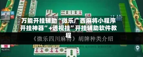 万能开挂辅助“微乐广西麻将小程序开挂神器”+透视挂	”开挂辅助软件教程-第2张图片