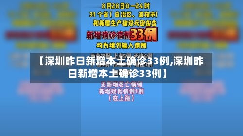 【深圳昨日新增本土确诊33例,深圳昨日新增本土确诊33例】-第2张图片