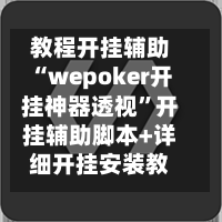 教程开挂辅助“wepoker开挂神器透视”开挂辅助脚本+详细开挂安装教程-第1张图片