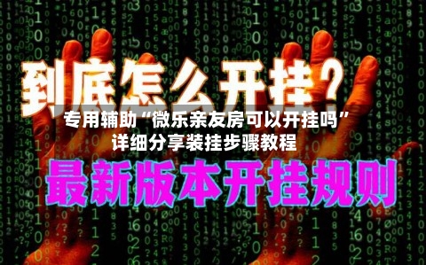 专用辅助“微乐亲友房可以开挂吗”详细分享装挂步骤教程-第3张图片